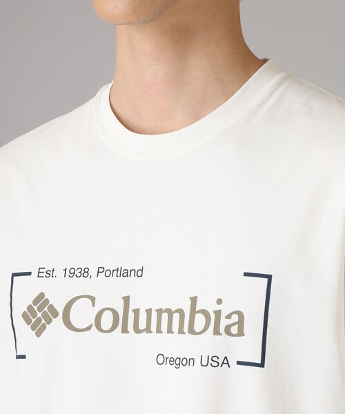 Columbia(コロンビア)の「Columbia/ タイムトゥトレイルグラフィックショートスリーブTシャツ /コロンビア(Tシャツ/カットソー・メンズ・ホワイト/ブラック・S/M/L/XL)」の11枚目の写真