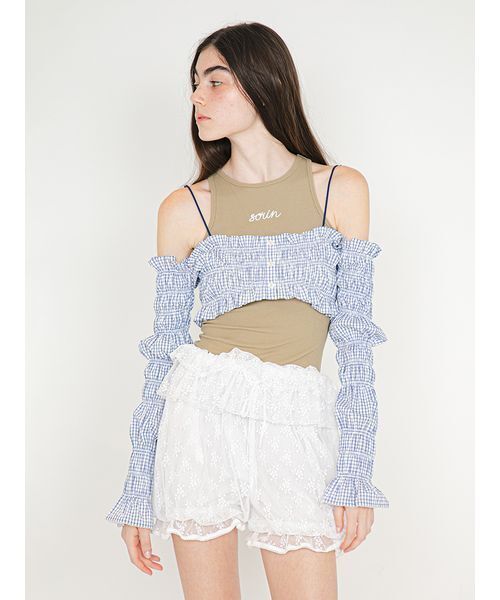 SORIN(ソリン )の「Embroidered Tanktop/エンブロイダード タンクトップ(タンクトップ・レディース・ミント/ホワイト/ブラック/カーキ・38)」の22枚目の写真