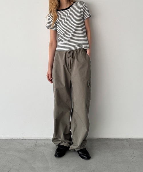 CANAL JEAN（キャナルジーン）の「El mar　細ボーダーTシャツ（Tシャツ/カットソー・レディース・ネイビー/サックスブルー・ONE SIZE）」の5枚目の写真