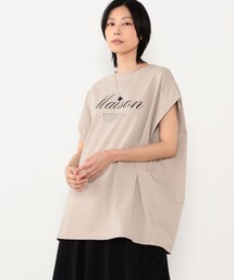 フロントロゴチュニック丈ビッグTシャツ
