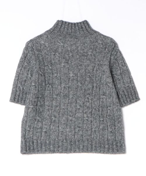 ARCHIVER（アーカイバ）の「【S】【it】【'S Max Mara】ショートスリーブケーブルニット（ニット/セーター・レディース・グレー・MEDIUM）」の2枚目の写真