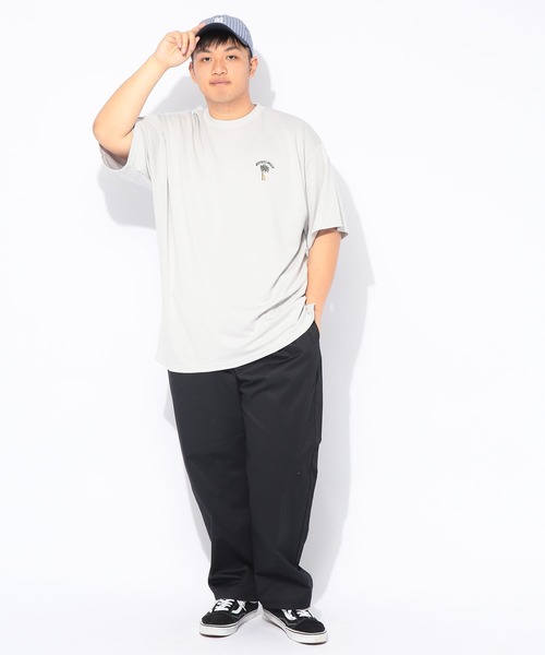 B&T CLUB(ビーティークラブ)の「ヒヤテック Tシャツ 半袖 PALMTREE メンズ 大きいサイズ ヒヤテック バックプリント クルーネック B&T CLUB (ビーアンドティークラブ)(Tシャツ/カットソー・メンズ・ブラック/ライトグレー・X2(4L~5L)/X3(6L~7L)/X1(3L~4L)/X4(8L~9L))」の17枚目の写真