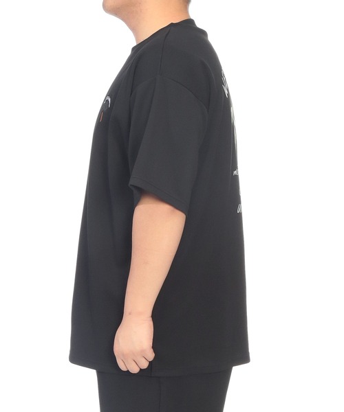 B&T CLUB(ビーティークラブ)の「ヒヤテック Tシャツ 半袖 PALMTREE メンズ 大きいサイズ ヒヤテック バックプリント クルーネック B&T CLUB (ビーアンドティークラブ)(Tシャツ/カットソー・メンズ・ブラック/ライトグレー・X2(4L~5L)/X3(6L~7L)/X1(3L~4L)/X4(8L~9L))」の20枚目の写真
