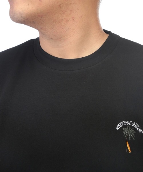 B&T CLUB(ビーティークラブ)の「ヒヤテック Tシャツ 半袖 PALMTREE メンズ 大きいサイズ ヒヤテック バックプリント クルーネック B&T CLUB (ビーアンドティークラブ)(Tシャツ/カットソー・メンズ・ブラック/ライトグレー・X2(4L~5L)/X3(6L~7L)/X1(3L~4L)/X4(8L~9L))」の22枚目の写真