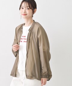 スエードライクサテンブルゾン（その他アウター）｜AP STUDIO