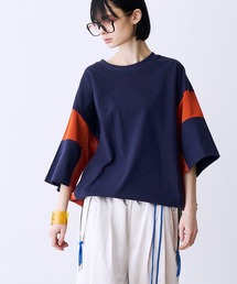 セール】【UNISEX】FAKE BLOCKING H/S SHIRTS/フェイクブロッキング