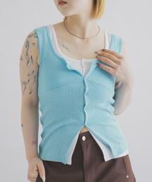 THE GOODLAND MARKET | cwtch　PATTERNMESH TANKTOP(タンクトップ)