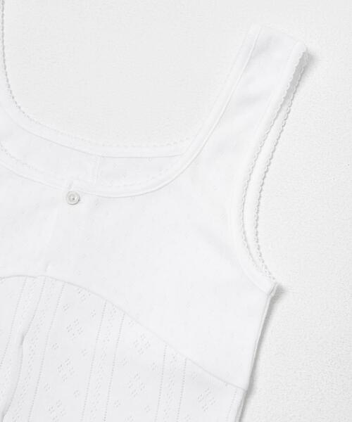 THE GOODLAND MARKET（ザグッドランドマーケット）の「cwtch　PATTERNMESH TANKTOP（タンクトップ・レディース・ホワイト/ブルー系その他/ブラック/イエロー・FREE）」の6枚目の写真