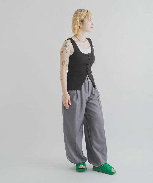 THE GOODLAND MARKET（ザグッドランドマーケット）の「cwtch　PATTERNMESH TANKTOP（タンクトップ・レディース・ホワイト/ブルー系その他/ブラック/イエロー・FREE）」の12枚目の写真
