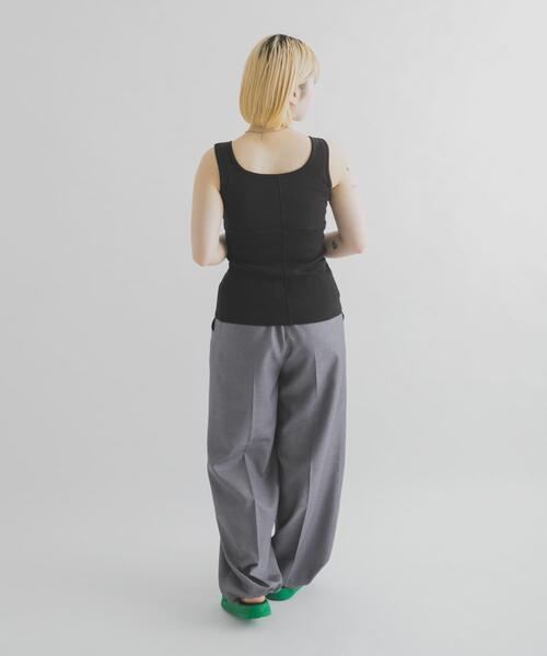 THE GOODLAND MARKET（ザグッドランドマーケット）の「cwtch　PATTERNMESH TANKTOP（タンクトップ・レディース・ホワイト/ブルー系その他/ブラック/イエロー・FREE）」の13枚目の写真