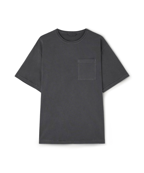 RISE&BELOW(ライズアンドビロー)の「ガーメントダイ エブリデイコットンTシャツ GREY (リラックスフィット)(Tシャツ/カットソー・メンズ・その他・MEDIUM/LARGE/X-LARGE/XX-LARGE)」の1枚目の写真