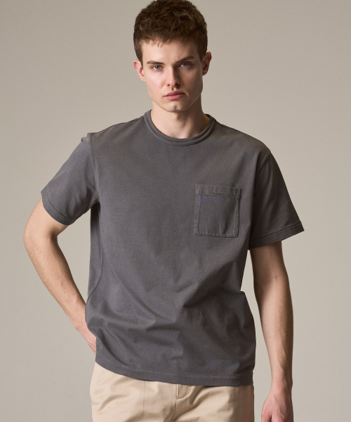 RISE&BELOW(ライズアンドビロー)の「ガーメントダイ エブリデイコットンTシャツ GREY (リラックスフィット)(Tシャツ/カットソー・メンズ・その他・MEDIUM/LARGE/X-LARGE/XX-LARGE)」の8枚目の写真