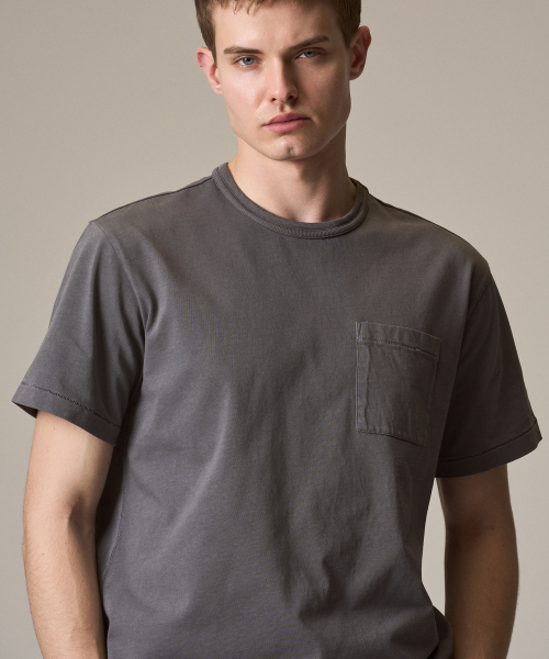 RISE&BELOW(ライズアンドビロー)の「ガーメントダイ エブリデイコットンTシャツ GREY (リラックスフィット)(Tシャツ/カットソー・メンズ・その他・MEDIUM/LARGE/X-LARGE/XX-LARGE)」の7枚目の写真