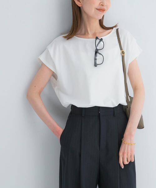 URBAN RESEARCH ROSSO WOMEN(アーバンリサーチ ロッソ)の「『WEB/一部店舗限定』ドライドルマンプルオーバー(Tシャツ/カットソー・レディース・オフホワイト/ピンク系その他/ブラウン・FREE)」の1枚目の写真
