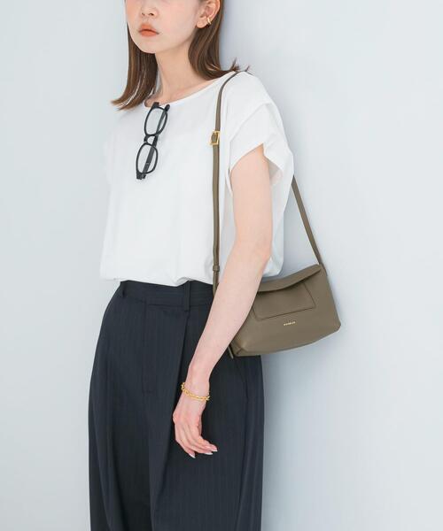 URBAN RESEARCH ROSSO WOMEN(アーバンリサーチ ロッソ)の「『WEB/一部店舗限定』ドライドルマンプルオーバー(Tシャツ/カットソー・レディース・オフホワイト/ピンク系その他/ブラウン・FREE)」の6枚目の写真