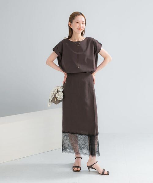 URBAN RESEARCH ROSSO WOMEN(アーバンリサーチ ロッソ)の「『WEB/一部店舗限定』ドライドルマンプルオーバー(Tシャツ/カットソー・レディース・オフホワイト/ピンク系その他/ブラウン・FREE)」の15枚目の写真
