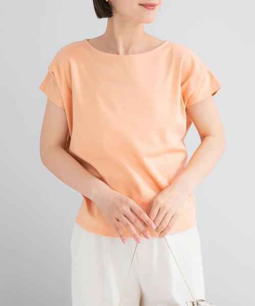 URBAN RESEARCH ROSSO WOMEN(アーバンリサーチ ロッソ)の「『WEB/一部店舗限定』ドライドルマンプルオーバー(Tシャツ/カットソー・レディース・オフホワイト/ピンク系その他/ブラウン・FREE)」の21枚目の写真