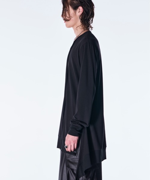 kiryuyrik(キリュウキリュウ)の「kiryuyrik/キリュウキリュウ/Piping Flare LS T-Shirt(Tシャツ/カットソー・メンズ・ホワイト/ブラック・SMALL/MEDIUM/LARGE)」の4枚目の写真