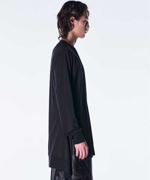kiryuyrik(キリュウキリュウ)の「kiryuyrik/キリュウキリュウ/Piping Flare LS T-Shirt(Tシャツ/カットソー・メンズ・ホワイト/ブラック・SMALL/MEDIUM/LARGE)」の6枚目の写真