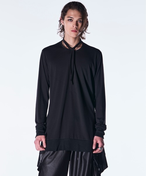kiryuyrik(キリュウキリュウ)の「kiryuyrik/キリュウキリュウ/Piping Flare LS T-Shirt(Tシャツ/カットソー・メンズ・ホワイト/ブラック・SMALL/MEDIUM/LARGE)」の8枚目の写真