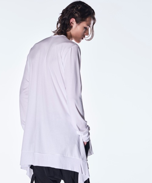 kiryuyrik(キリュウキリュウ)の「kiryuyrik/キリュウキリュウ/Piping Flare LS T-Shirt(Tシャツ/カットソー・メンズ・ホワイト/ブラック・SMALL/MEDIUM/LARGE)」の11枚目の写真