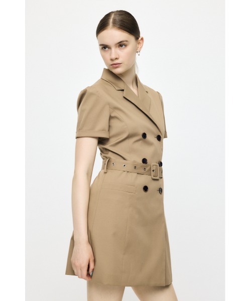 MOUSSY(マウジー)の「DOUBLE BREASTED BLAZER ミニワンピース(ワンピース・レディース・ベージュ/グレー系その他/ブラック系その他・1/2)」の8枚目の写真