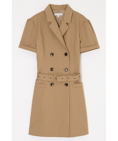 MOUSSY(マウジー)の「DOUBLE BREASTED BLAZER ミニワンピース(ワンピース・レディース・ベージュ/グレー系その他/ブラック系その他・1/2)」の9枚目の写真