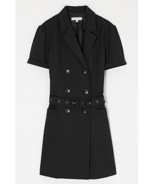 MOUSSY(マウジー)の「DOUBLE BREASTED BLAZER ミニワンピース(ワンピース・レディース・ベージュ/グレー系その他/ブラック系その他・1/2)」の10枚目の写真