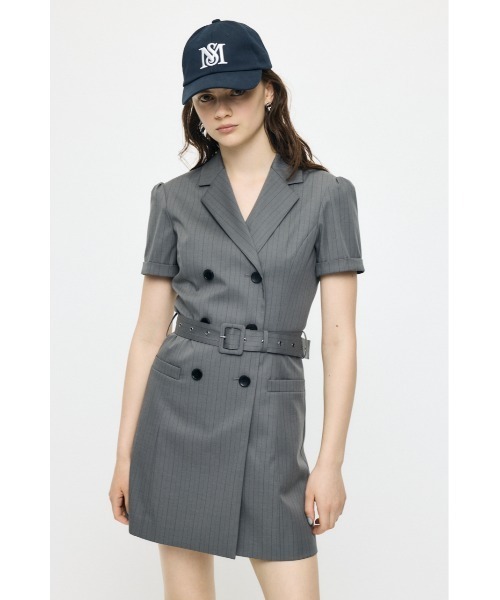 MOUSSY(マウジー)の「DOUBLE BREASTED BLAZER ミニワンピース(ワンピース・レディース・ベージュ/グレー系その他/ブラック系その他・1/2)」の11枚目の写真
