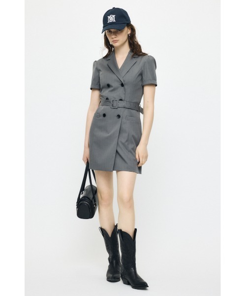 MOUSSY(マウジー)の「DOUBLE BREASTED BLAZER ミニワンピース(ワンピース・レディース・ベージュ/グレー系その他/ブラック系その他・1/2)」の13枚目の写真