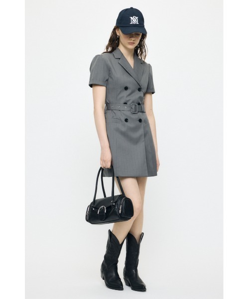 MOUSSY(マウジー)の「DOUBLE BREASTED BLAZER ミニワンピース(ワンピース・レディース・ベージュ/グレー系その他/ブラック系その他・1/2)」の14枚目の写真
