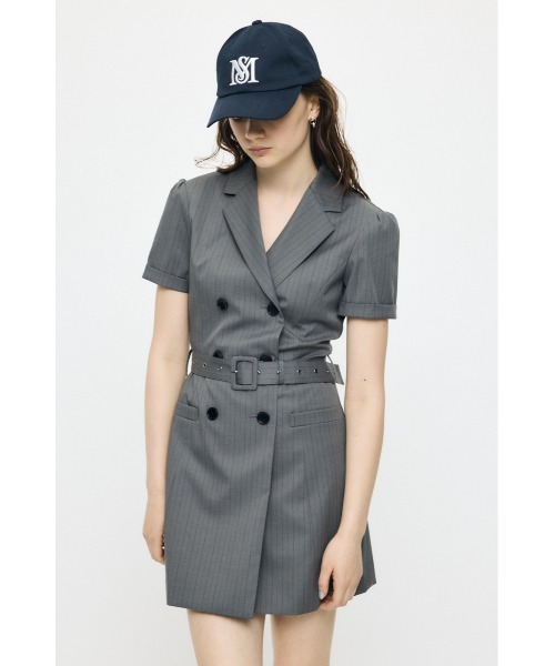 MOUSSY(マウジー)の「DOUBLE BREASTED BLAZER ミニワンピース(ワンピース・レディース・ベージュ/グレー系その他/ブラック系その他・1/2)」の15枚目の写真