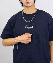 接触冷感 ワンポイント刺繍 Tシャツ 半袖