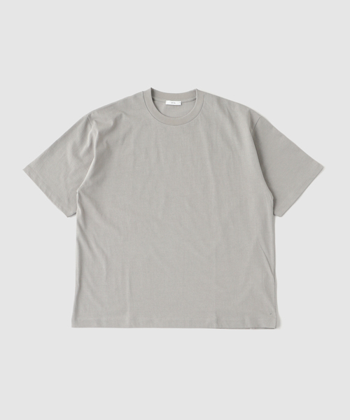 ATON(エイトン)の「ATON(エイトン) FRESCA PLATE LOOSE FIT T-SHIRT(Tシャツ/カットソー・メンズ・ホワイト/ライトグレー/ブラック・4/6)」の3枚目の写真
