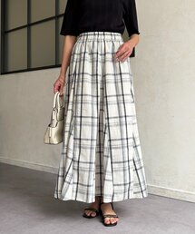 チェックフレアスカート
