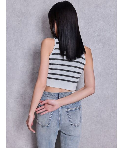 GYDA(ジェイダ)の「GG bijou MOLDラメアメスリニットトップス(タンクトップ・レディース・ピンク/ブラック/その他1/オフホワイト・FREE)」の22枚目の写真