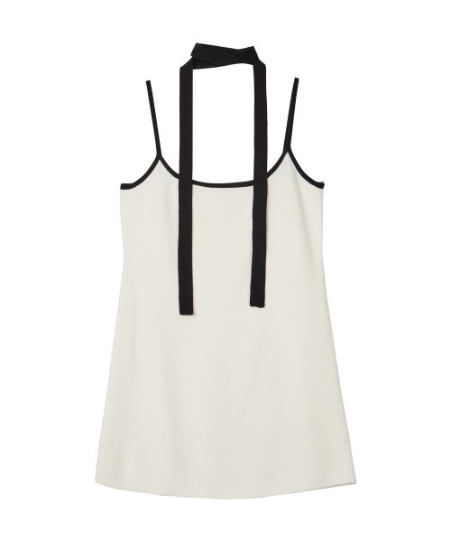 ERER(エルエル)の「Colorblock knit Dress White(ワンピース・レディース・ホワイト・F)」の6枚目の写真