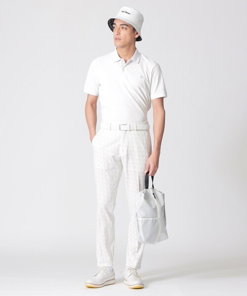 Paul Stuart(ポールスチュアート)の「【GOLF Men’s/吸水速乾/UVカット/保型性/イージーケア】PSアイコニックロゴ半袖ポロシャツ(ポロシャツ・メンズ・ホワイト/ブラック/グレー/パープル系その他/ダークネイビー/ブルー系その他2・M/L/XL)」の15枚目の写真