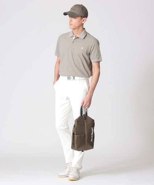 Paul Stuart(ポールスチュアート)の「【GOLF Men’s/吸水速乾/UVカット/保型性/イージーケア】PSアイコニックロゴ半袖ポロシャツ(ポロシャツ・メンズ・ホワイト/ブラック/グレー/パープル系その他/ダークネイビー/ブルー系その他2・M/L/XL)」の17枚目の写真