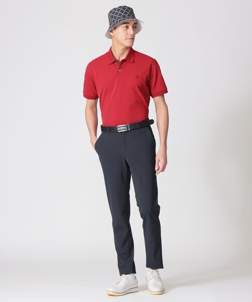Paul Stuart(ポールスチュアート)の「【GOLF Men’s/吸水速乾/UVカット/保型性/イージーケア】PSアイコニックロゴ半袖ポロシャツ(ポロシャツ・メンズ・ホワイト/ブラック/グレー/パープル系その他/ダークネイビー/ブルー系その他2・M/L/XL)」の19枚目の写真
