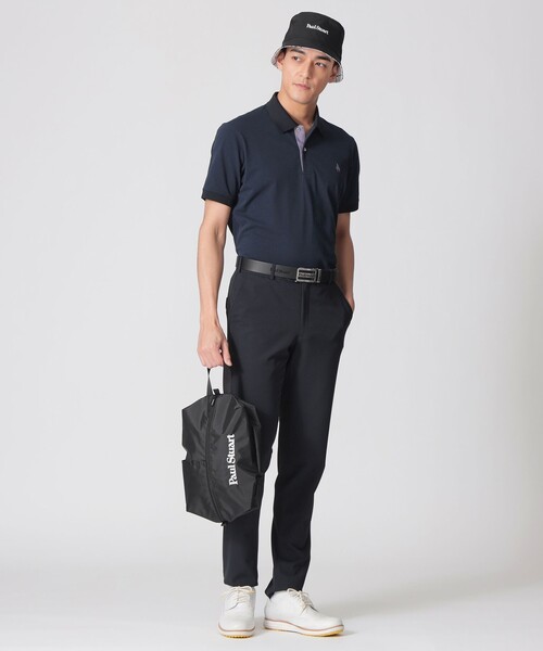 Paul Stuart(ポールスチュアート)の「【GOLF Men’s/吸水速乾/UVカット/保型性/イージーケア】PSアイコニックロゴ半袖ポロシャツ(ポロシャツ・メンズ・ホワイト/ブラック/グレー/パープル系その他/ダークネイビー/ブルー系その他2・M/L/XL)」の21枚目の写真