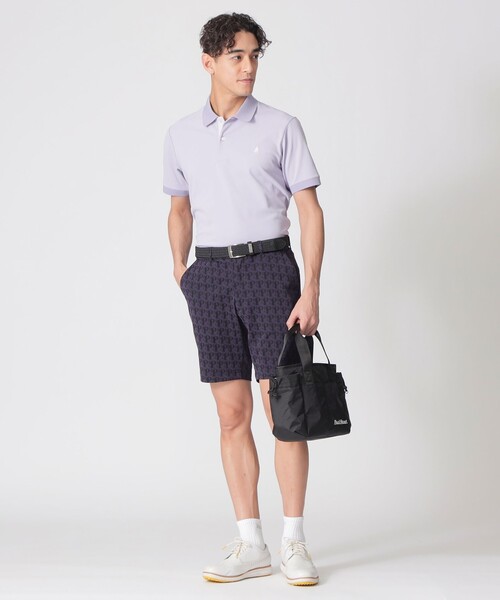 Paul Stuart(ポールスチュアート)の「【GOLF Men’s/吸水速乾/UVカット/保型性/イージーケア】PSアイコニックロゴ半袖ポロシャツ(ポロシャツ・メンズ・ホワイト/ブラック/グレー/パープル系その他/ダークネイビー/ブルー系その他2・M/L/XL)」の22枚目の写真