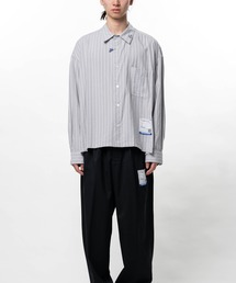 Cotton Rayon Stripe Dress Shirt