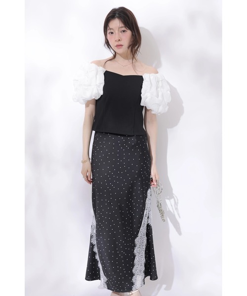 Rirandture(リランドチュール)の「フワフワスリーブカットトップス(Tシャツ/カットソー・レディース・ライトイエロー/オフホワイト/ブラック系その他2・2)」の4枚目の写真