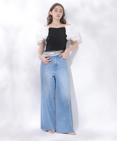 Rirandture(リランドチュール)の「フワフワスリーブカットトップス(Tシャツ/カットソー・レディース・ライトイエロー/オフホワイト/ブラック系その他2・2)」の19枚目の写真