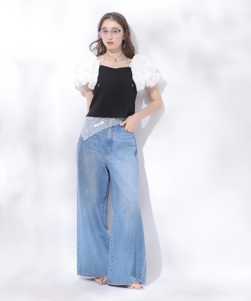 Rirandture(リランドチュール)の「フワフワスリーブカットトップス(Tシャツ/カットソー・レディース・ライトイエロー/オフホワイト/ブラック系その他2・2)」の20枚目の写真