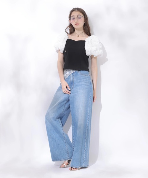 Rirandture(リランドチュール)の「フワフワスリーブカットトップス(Tシャツ/カットソー・レディース・ライトイエロー/オフホワイト/ブラック系その他2・2)」の21枚目の写真
