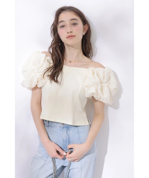 Rirandture(リランドチュール)の「フワフワスリーブカットトップス(Tシャツ/カットソー・レディース・ライトイエロー/オフホワイト/ブラック系その他2・2)」の22枚目の写真