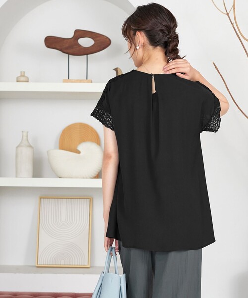 Tiaclasse(ティアクラッセ)の「ケミカルレースチュニック(Tシャツ/カットソー・レディース・ミント/ネイビー/ブラック・XXL/XL)」の20枚目の写真