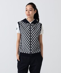 PURPLE LABEL / バイヤスチェック フーディ ベスト